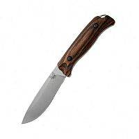Нож для снятия шкур Benchmade Saddle Mountain Skinner Hunt Wood 15001-2